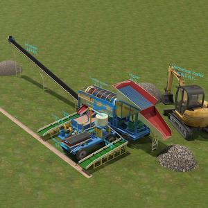 सिएरा लियोन सोने रेत trommel placer मेरा सोने धोने खनन संयंत्र - Product Image 3