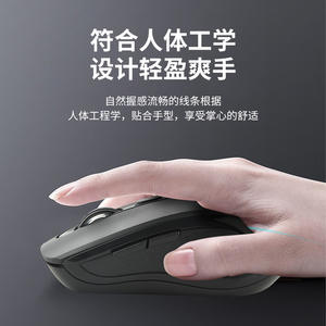 Ratón Inteligente con IA M03, 6 Botones, Óptico Inalámbrico 2.4G con Cargador Integrado, Rodillo de Cuatro Direcciones, Negro y Blanco, para Uso en Oficina - Product Image 6