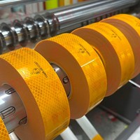 Cinta Reflectante Segmentada de Alta Calidad, Grado Diamante, ECE-104R, Rollo de Cinta de Seguridad para Camiones Pesados