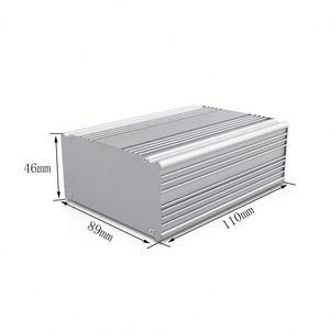 <b>Metal</b> Control <b>Box</b> Custom Industrial Powder Coated Aluminum Alloy Audio Amplifier IP54 Rated 110x89x46MM - Product Image 1