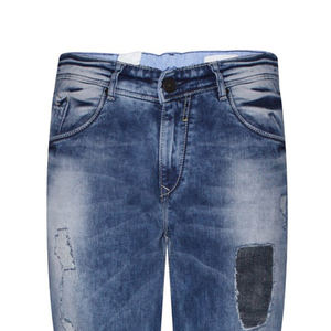 Pantalon en jean droit décontracté de haute qualité personnalisé pour hommes, taille mi-haute, durable, respirant, séchage rapide, design de logo personnalisé - Product Image 4