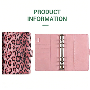 Carpeta de Cuero con Textura de Leopardo Premium <span class=keywords><strong>A6</strong></span>, Carpeta Planificadora Económica con Cierre Seguro para la Gestión Diaria de Gastos - Product Image 3