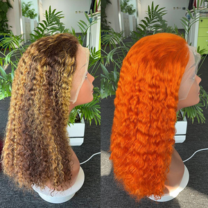 Venta al por mayor de pelo brasileño 613 de color rubio Bob peluca larga cruda HD encaje frontal para mujeres negras inspirado en estilos birmanos peruanos - Product Image 3