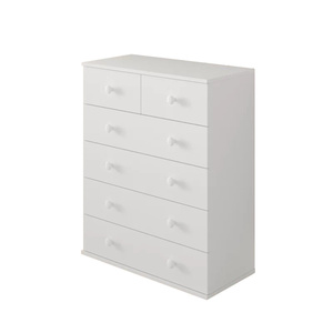 Mobile camera da letto bianco lucido alto turco 6 cassetti cassettiera sezionale stile americano soggiorno mobili di stoccaggio - Product Image 2
