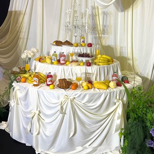 Wedding Iron Props Three-layer Dessert Table <strong>Cake</strong> <strong>Stand</strong> - Product Image 2