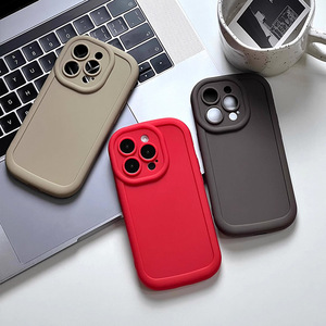 Ốp lưng điện thoại TPU mềm màu kẹo chống sốc với nắp che <span class=keywords><strong>camera</strong></span>, bền chắc, màu trơn cho iPhone 16 15 14 Pro - Product Image 2