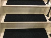 Tapis d'escalier antidérapants à rayures autocollants, tapis d'escalier rayés lavables pour escaliers en bois, décoration intérieure