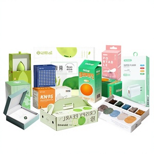 Boîte cadeau en carton ondulé blanc personnalisée Bingcheng avec fenêtre, impression offset, écologique, biodégradable, pour bougies et photos - Product Image 1