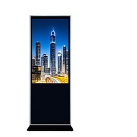 Kiosque d'affichage numérique sur pied de 55 pouces, écran LCD 4K UHD, affichage publicitaire tactile, affiche verticale pour centre commercial