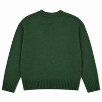 Pull personnalisé décontracté en jacquard, pull épais et chaud en tricot jacquard à motif lettres