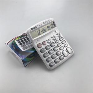 Joinus Js 765 12 Digit Accounting Calculator With Voice Function And Date Check White Color - Product Image 1
