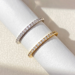 Fashion Jewelry Bezel Zircon Gemstone <b>Rings</b> Women's 18K Gold Plated <b>Dainty</b> <b>Ring</b> for Daily - Product Image 4