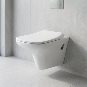 Nouveau sanitaire en céramique sans bordure, une pièce, toilettes à réservoir dissimulé, toilettes murales suspendues, WC avec mécanismes de rinçage - Product Image 1
