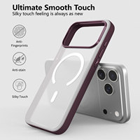 Coque de téléphone magnétique givrée anti-jaunissement en PC 2026 avec anneau métallique et bouton de capture pour iPhone 18 Pro Max, compatible iPhone 18 et 17