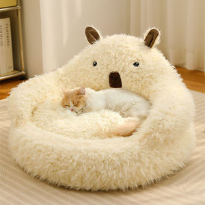 Eco-Friendly Plush Alpaca Solid Luxury Dog Cat Nest Deep Sleep Pet <b>Mat</b> Universal Warmth Comfortable <b>Small</b> Animals Bed Four - Product Image 2