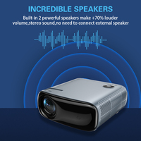 Nouveau projecteur vidéo intelligent A70 4k compatible Full HD numérique sans fil Android 300 pouces 5G WIFI 900 Ansi projecteur