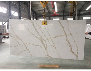 Lastra di Pietra Artificiale BOTON STONE Spessa Effetto Calacatta Gold per Piano Cucina <span class=keywords><strong>Lastre</strong></span> di Quarzo Calcutta Gold - Product Image 4