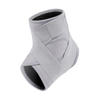 Orthèse de soutien de la cheville en nylon avec logo personnalisé et sangles réglables Compression ferme Stabilisateur Protection du pied pour la saison d'hiver