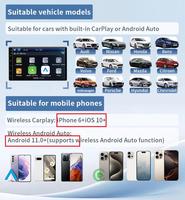 Adaptor CarPlay Nirkabel untuk Apple iPhone Solusi CarPlay Multi-Pengguna yang Lancar Konverter CarPlay Nirkabel