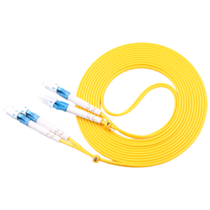 Cavo Patch in Fibra Ottica da 1m (3ft) 2 Fibre LC UPC Duplex a LC UPC Duplex Single Mode (OS2) Riser (OFNR) 2.0mm con Buffer Stretto Giallo - Product Image 5