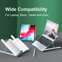 Meilleurs produits tendance Support pour ordinateur portable en aluminium réglable Support pliable en métal pour ordinateur portable