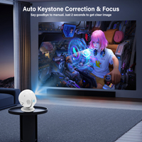 2025 nouveau BL360 WIFI 3D LCD vidéo 4K Android Portable IPTV LED maison Smart cinéma projecteur Auto Focus PICO