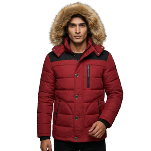 Hot Selling Men's Winter <b>Parka</b> <b>Jacket</b> Warm Down with Detachable Hood Reversible and Plus Size - Product Image 1