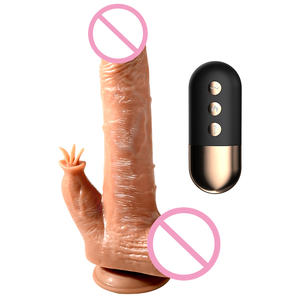 Vibratore Realistico Telecomandato Gelance con Funzione di Spinta e Riscaldamento per Donne, Produttore di Vibratori e Dildo - Product Image 1
