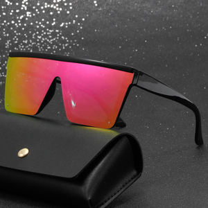 Gafas de sol con protección UV400 para mujer, montura completa, protección UV400, montura cuadrada negra, protección solar, estilo adulto - Product Image 5
