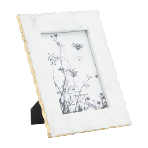 Cornice Decorativa in Marmo 5x7, Cornice Portafoto Rettangolare da Tavolo, Stile Elegante e Glamour - Product Image 2