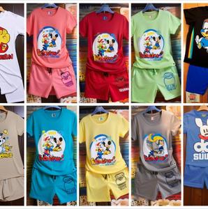 ชุดเสื้อผ้าเด็กและทารกยี่ห้อใหม่ ผ้าฝ้าย แบบยูนิเซ็กซ์ ขายส่ง รุ่นสต็อก - Product Image 2