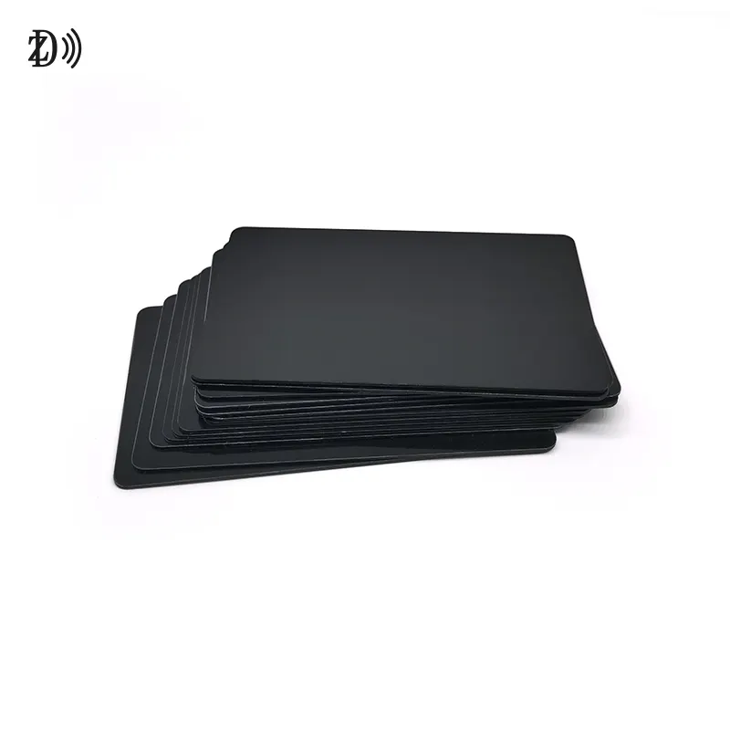 Custom Printable 13.56mhz NTAG213 Ntag215 Smart Digital RFID Business PVC Matt Black NFC Card