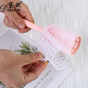 Rulos de nailon con mango para rizar el cabello, para peinados en forma de pera, flequillos y puntas de cabello; rulos de plástico; autoadhesivos - Product Image 4