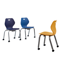 Chaises d'Étudiant en Plastique Mobiles pour les Salles de Classe du Primaire et du Secondaire
