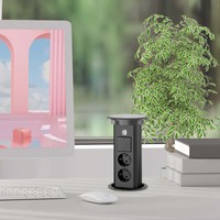 Prise européenne cachée Pop up Power Usb Socket Prise de bureau de table pour le bureau