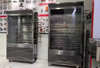 Asado de alta eficiencia pato al horno cocinar pollo a la parrilla automático giratorio doméstico comercial asador de pollo para la venta