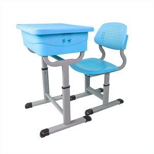 Meubles scolaires très demandés, production directe d'usine, bureau et chaise en plastique pour l'école primaire - Product Image 3