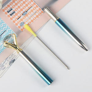 Bolígrafos de Punta Redonda con Cristal de Diamante Creativos y Novedosos, Personalizables, con Cuerpo de Metal y Ancho de Escritura de 1.0 mm, en Oferta - Product Image 4