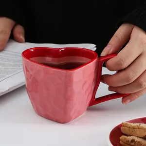 Tasse à café en porcelaine de couple réutilisable imprimée avec logo personnalisé, ensemble cadeau, tasses à café en céramique écologiques