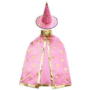 2022 Mehrfarbiger Kinder-Umhang Pentagramm Zauberer Hexen Halloween-Party-Kostüme Kinder-Umhänge - Product Image 4