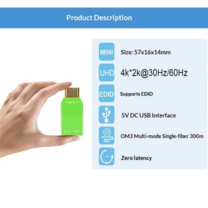 Mini transmetteur-récepteur optique 4K, extension vidéo HD sans perte non compressée 4K*2K30Hz LNK-107M, <span class=keywords><strong>fibre</strong></span> multimode - Product Image 4