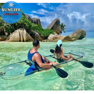Canoa de cristal para <span class=keywords><strong>Kayak</strong></span> transparente, duradera, doble asiento, certificado CE - Product Image 4