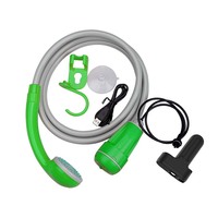 Outil d'activités de plein air, douche de camping portable rechargeable en PVC avec batterie intégrée