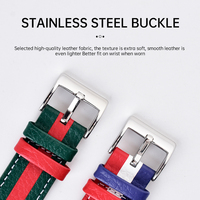Bracelets de montre en cuir véritable de fournisseur chinois, 18, 20, 22 mm, pour montres Rolex, Omega, Patek Philippe, bracelet en cuir Cartier Santos