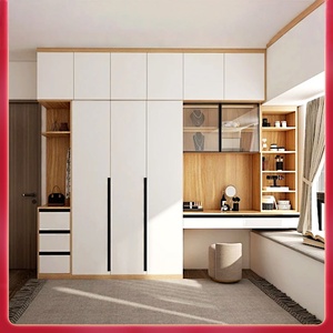 Armoire en bois <span class=keywords><strong>pratique</strong></span> avec tiroirs compacts, plan 3D gratuit et devis, taille personnalisée pour <span class=keywords><strong>petit</strong></span> espace de rangement intérieur en location - Product Image 4