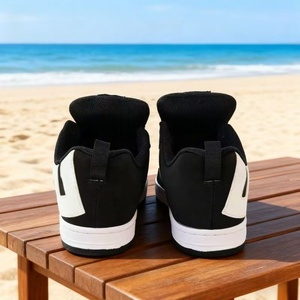 Men's Women's <b>Lace</b> up Casual Sneakers <b>White</b> PVC Cloth Toe Low Vstreetstyle Ankle Spring/Winter Breathable Shoes - Product Image 2