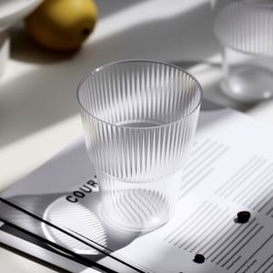 Vente en gros - Gobelets en plastique côtelés 420 ml à rayures verticales, résistants à la chaleur, pour café, vin, whisky, bière, tasses - Product Image 2