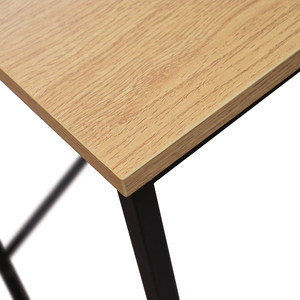Sveva Fixed <b>Desk</b> <b>Rustic</b> Oak Melamine Top Metal Base Computer <b>Desk</b> Internal Use - Product Image 5