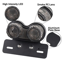 OVOVS-luz trasera Universal para motocicleta, soporte para matrícula, intermitentes, luces de freno para Harley, Bmw, Honda