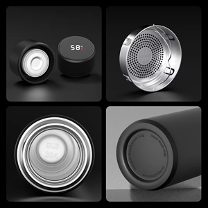 Bouteille d'eau intelligente isotherme en acier inoxydable 2026 avec couvercle personnalisé et LED pour l'entraînement, isolation thermique de 6 à 12 heures - Product Image 4